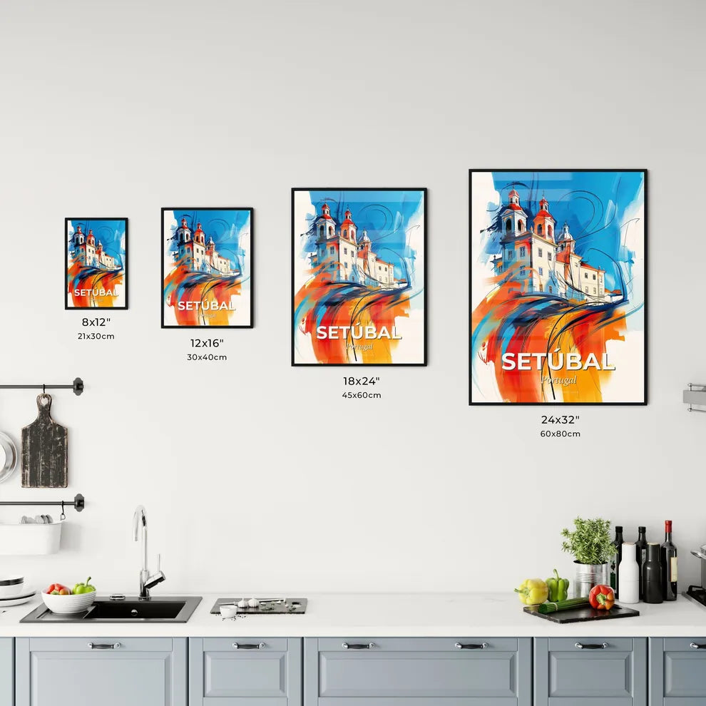 Vibrant Setúbal, Portugal Kitchen Art