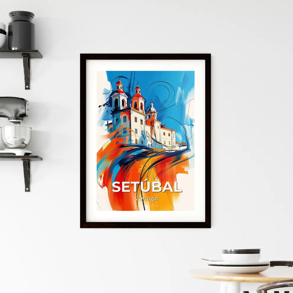Vibrant Setúbal, Portugal Framed Print