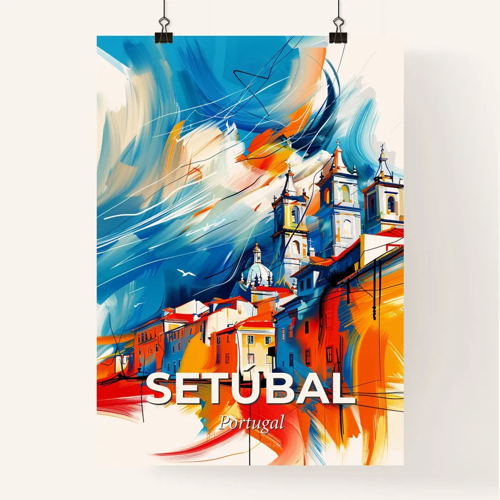 Vibrant Setúbal, Portugal Poster