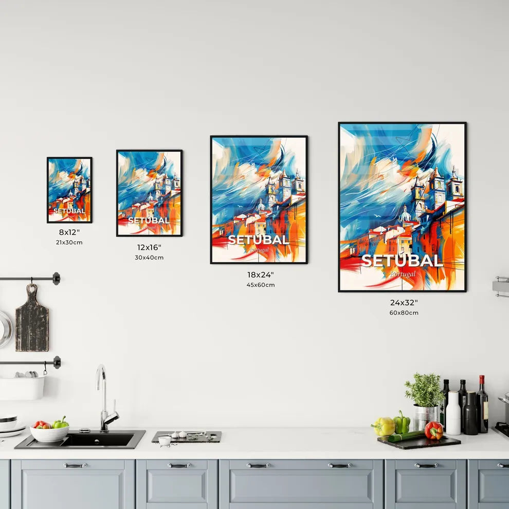 Vibrant Setúbal, Portugal Kitchen Art