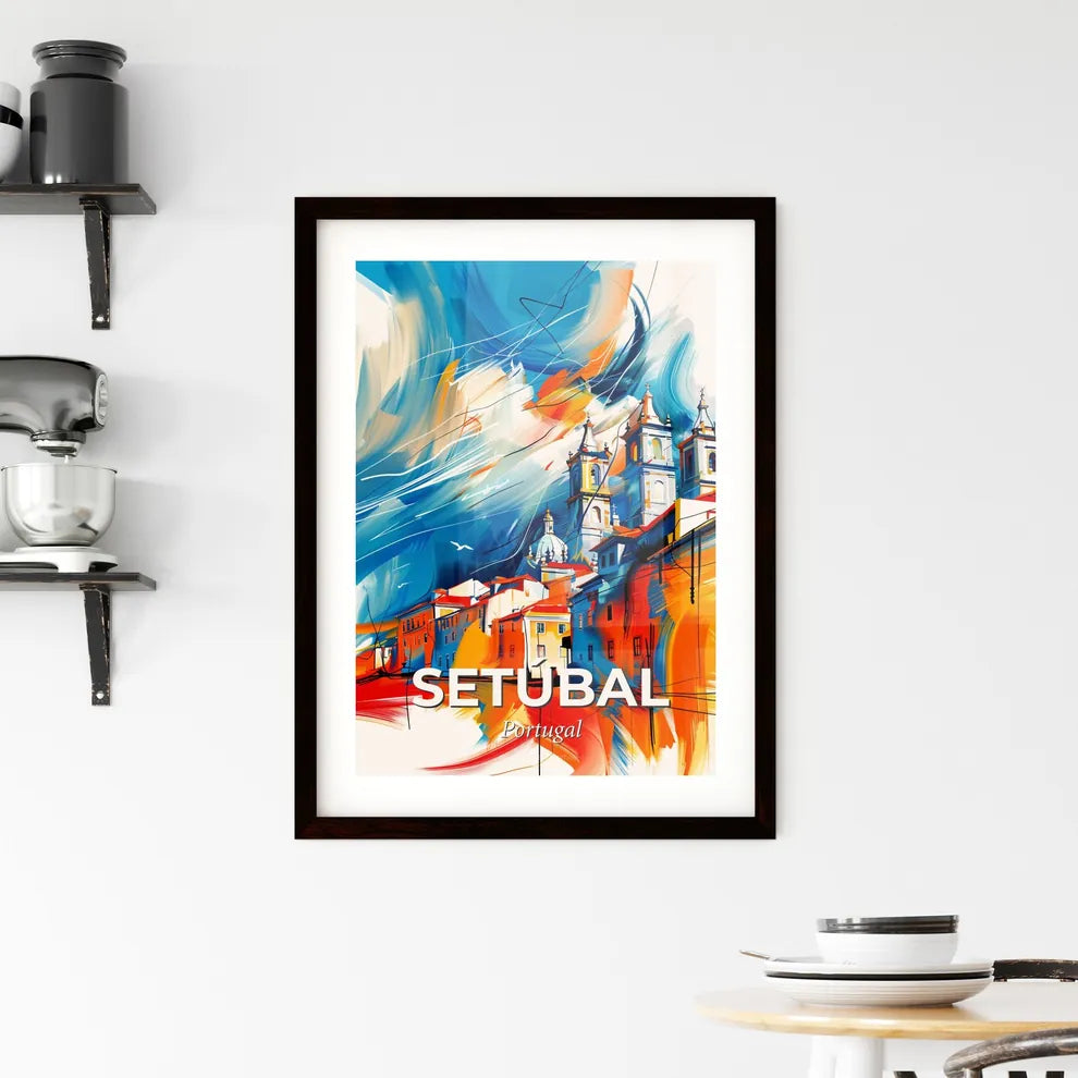Vibrant Setúbal, Portugal Framed Print
