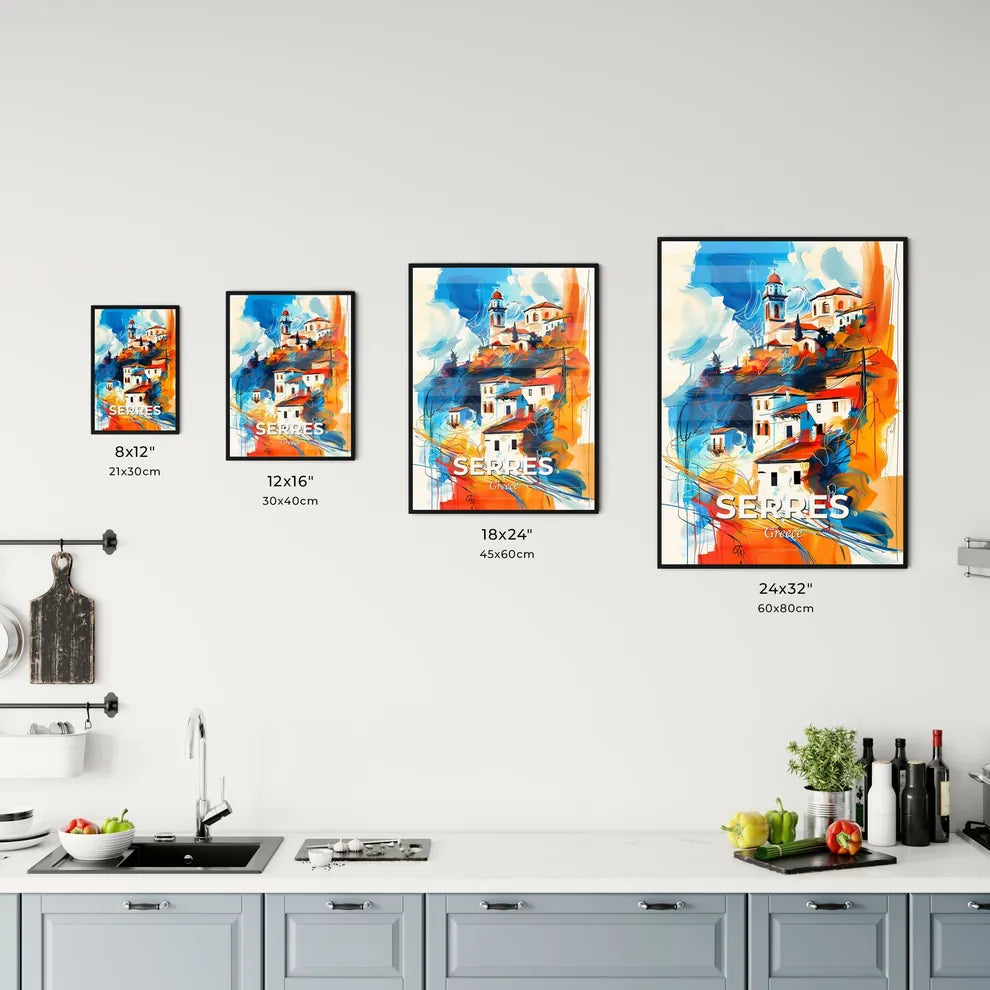 Vibrant Serres, Greece Kitchen Art