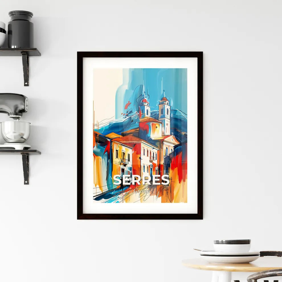 Vibrant Serres, Greece Framed Print
