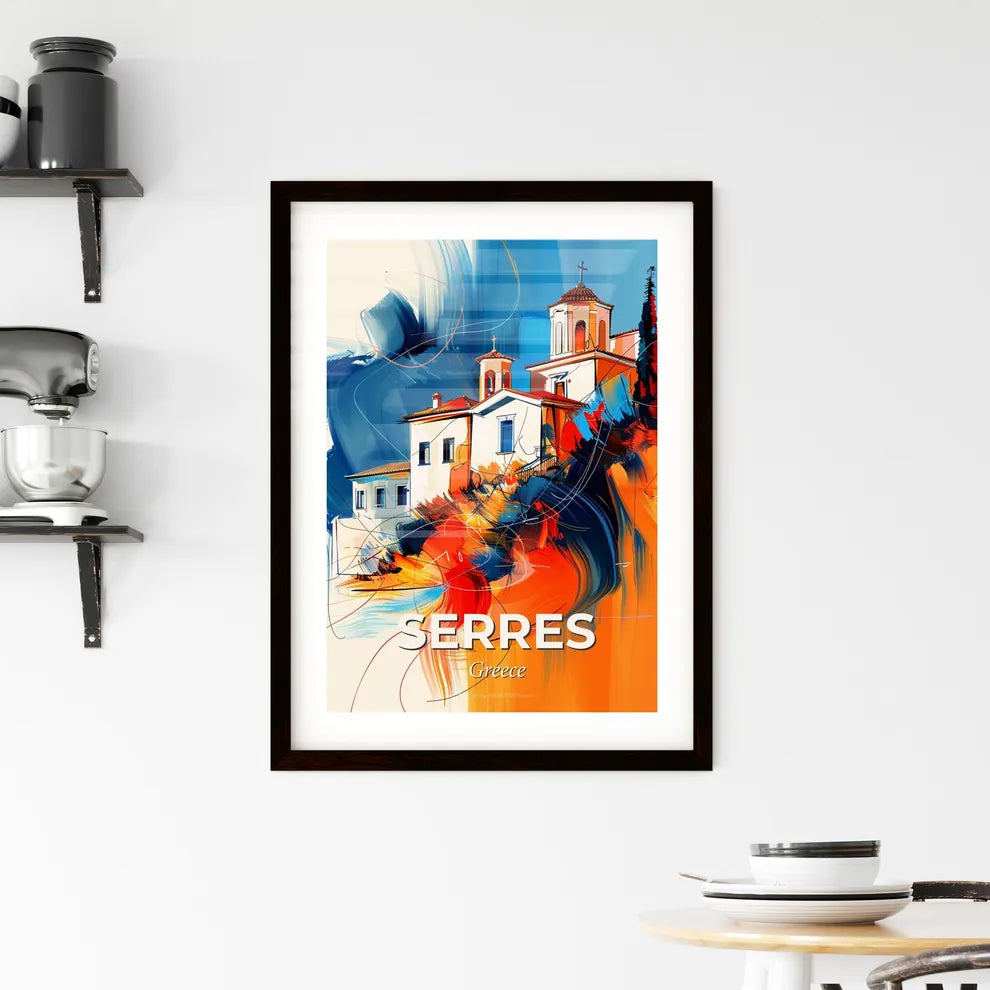 Vibrant Serres, Greece Framed Print