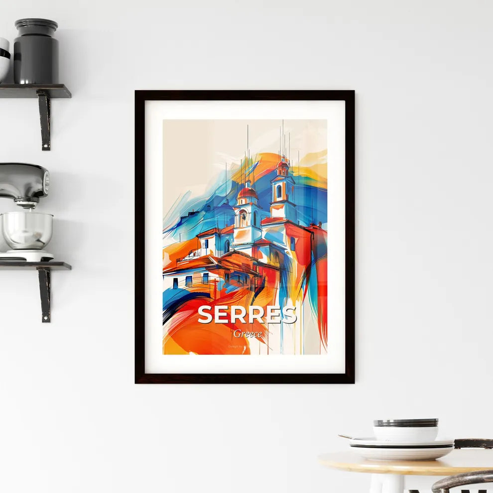 Vibrant Serres, Greece Framed Print