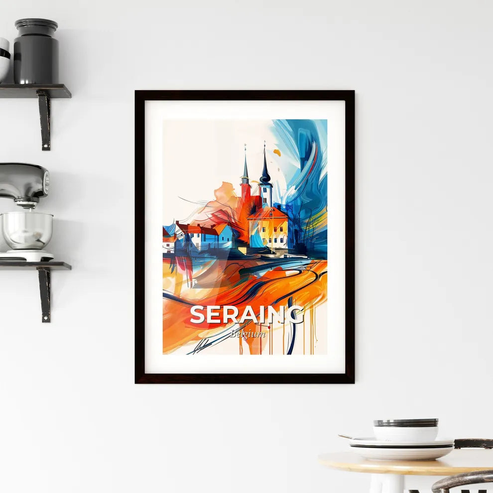 Vibrant Seraing, Belgium Framed Print