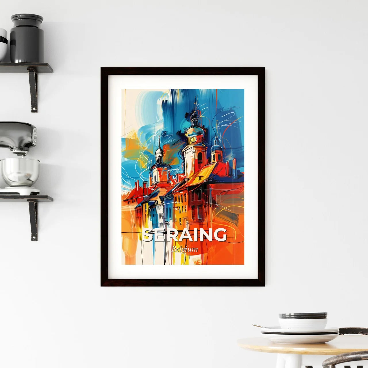 Vibrant Seraing, Belgium Framed Print