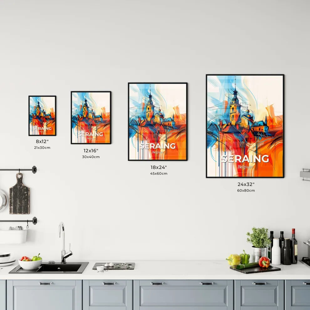 Vibrant Seraing, Belgium Kitchen Art