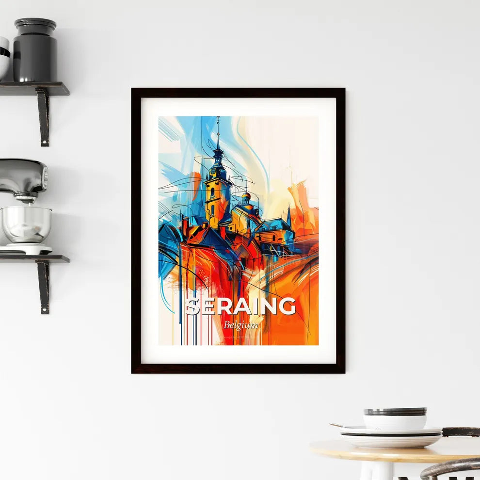 Vibrant Seraing, Belgium Framed Print