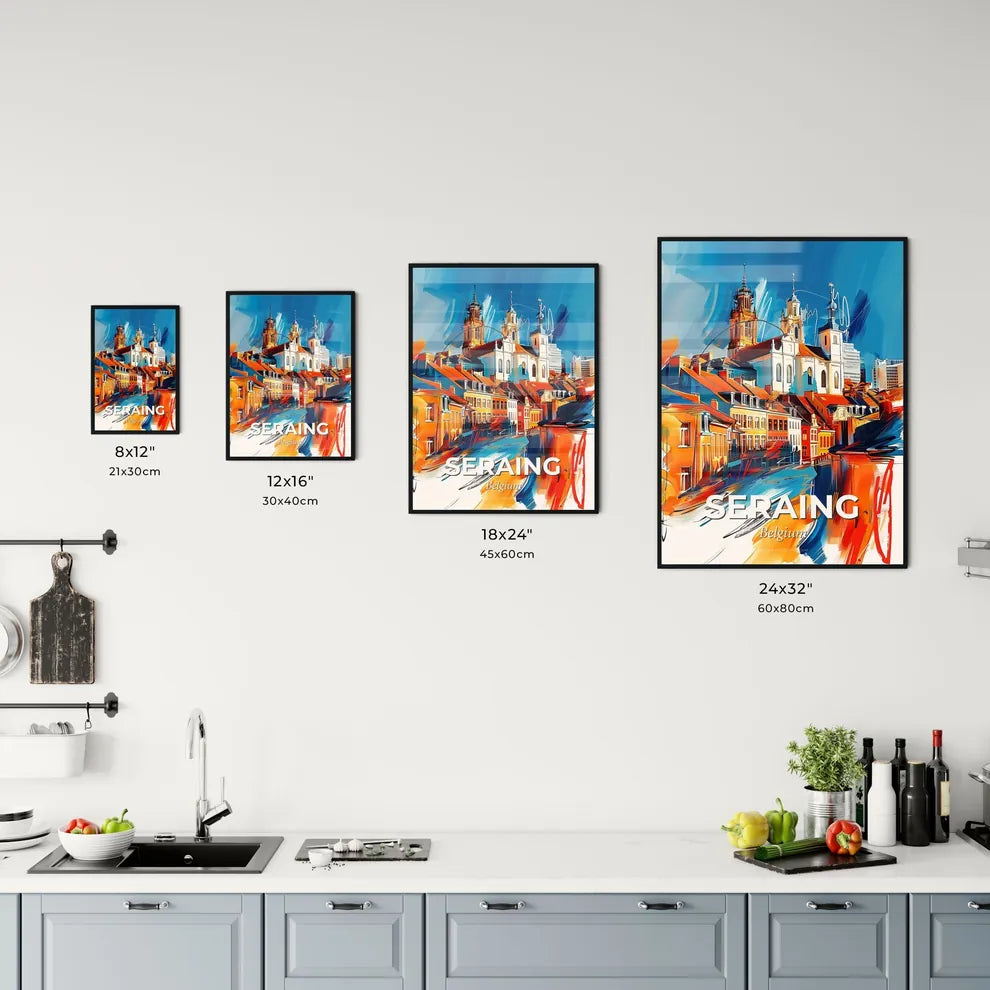 Vibrant Seraing, Belgium Kitchen Art