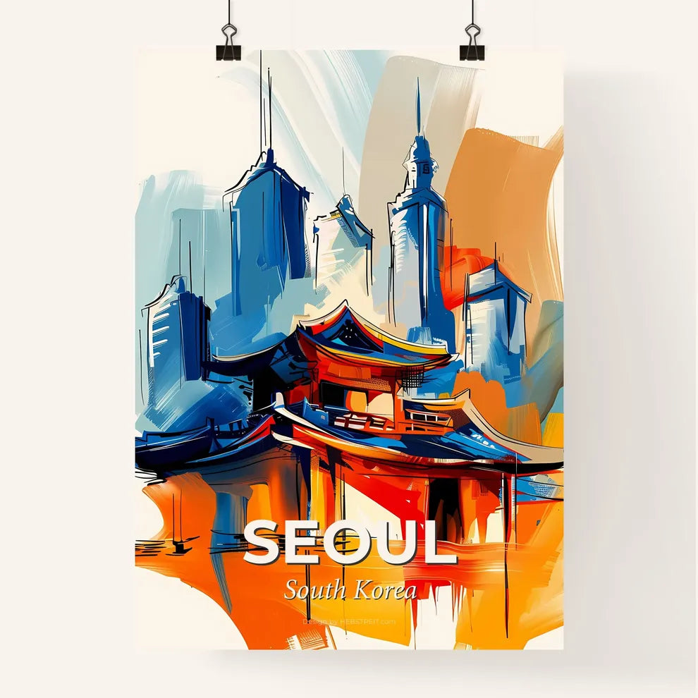 Vibrant Seoul, South Korea Poster