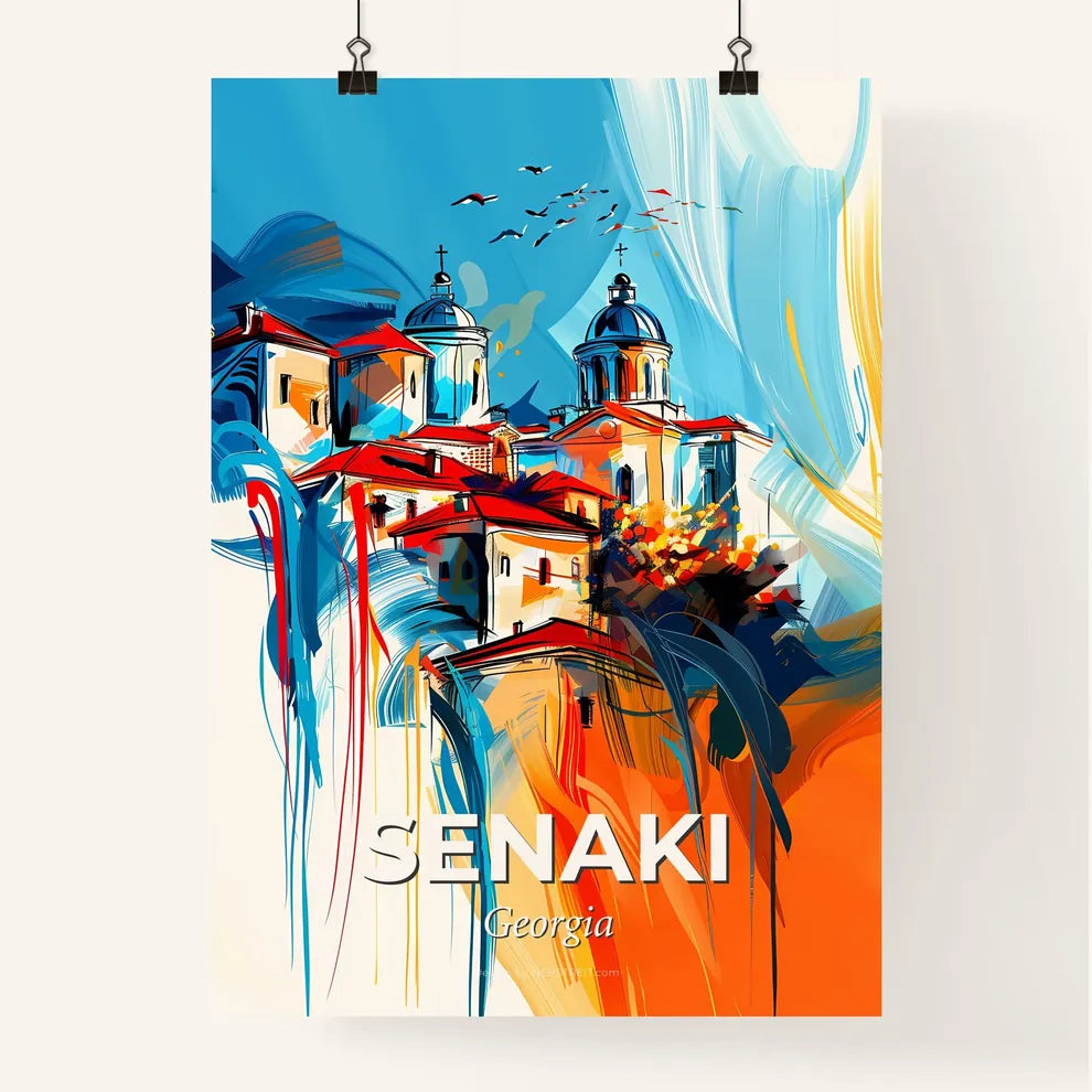 Vibrant Senaki, Georgia Poster