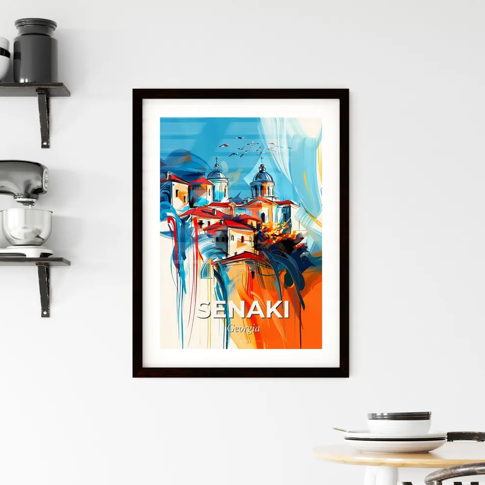 Vibrant Senaki, Georgia Framed Print