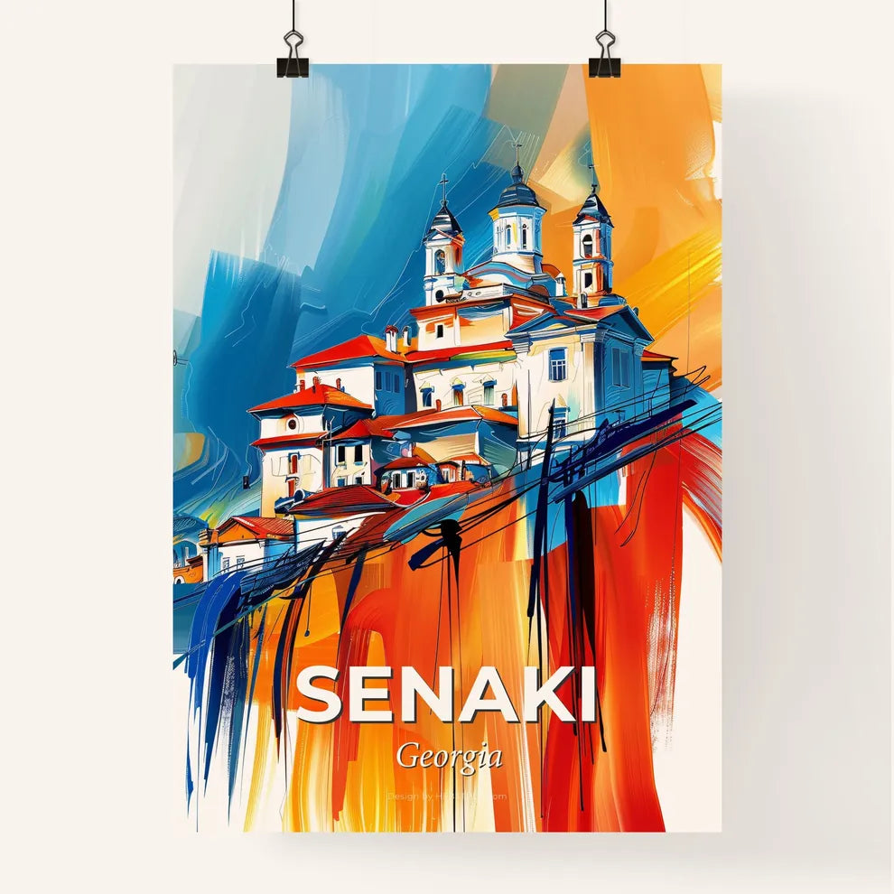 Vibrant Senaki, Georgia Poster