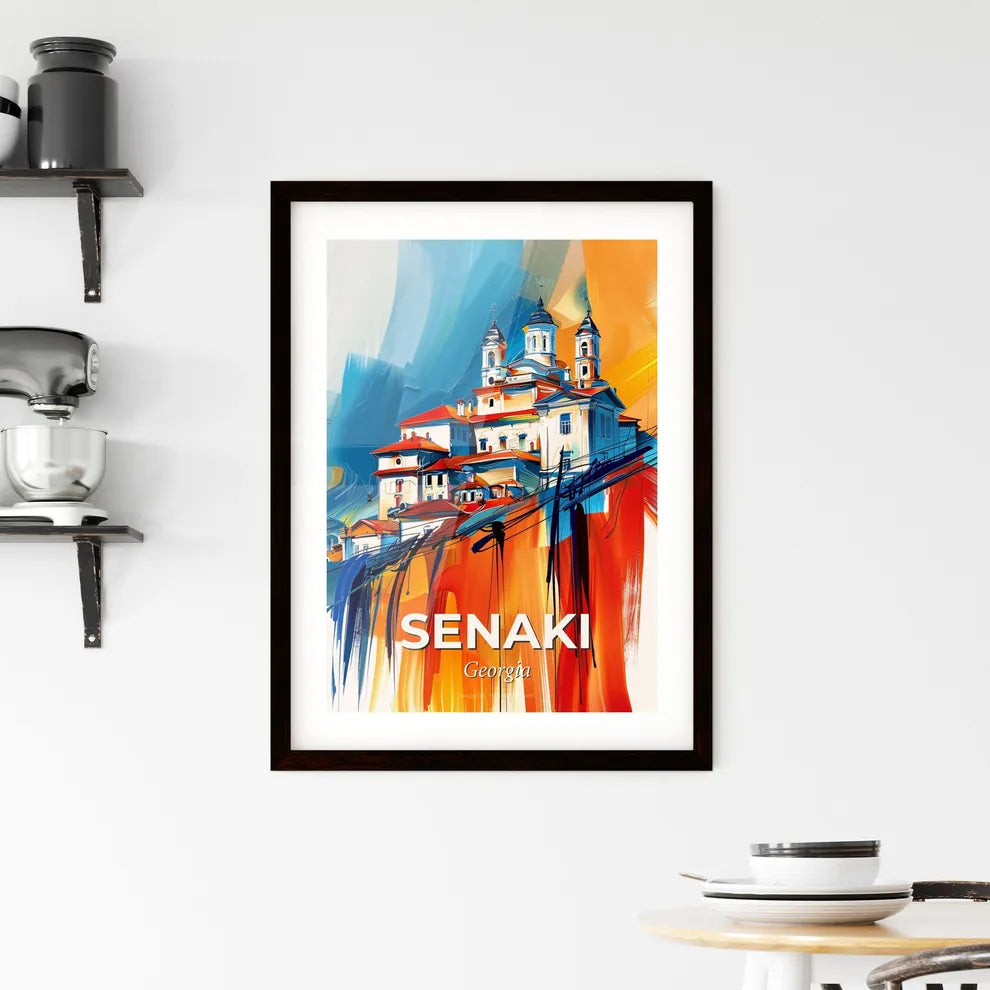 Vibrant Senaki, Georgia Framed Print
