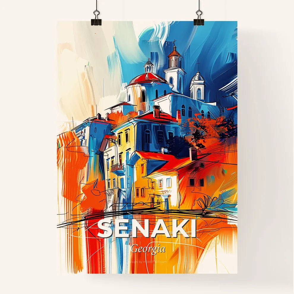 Vibrant Senaki, Georgia Poster