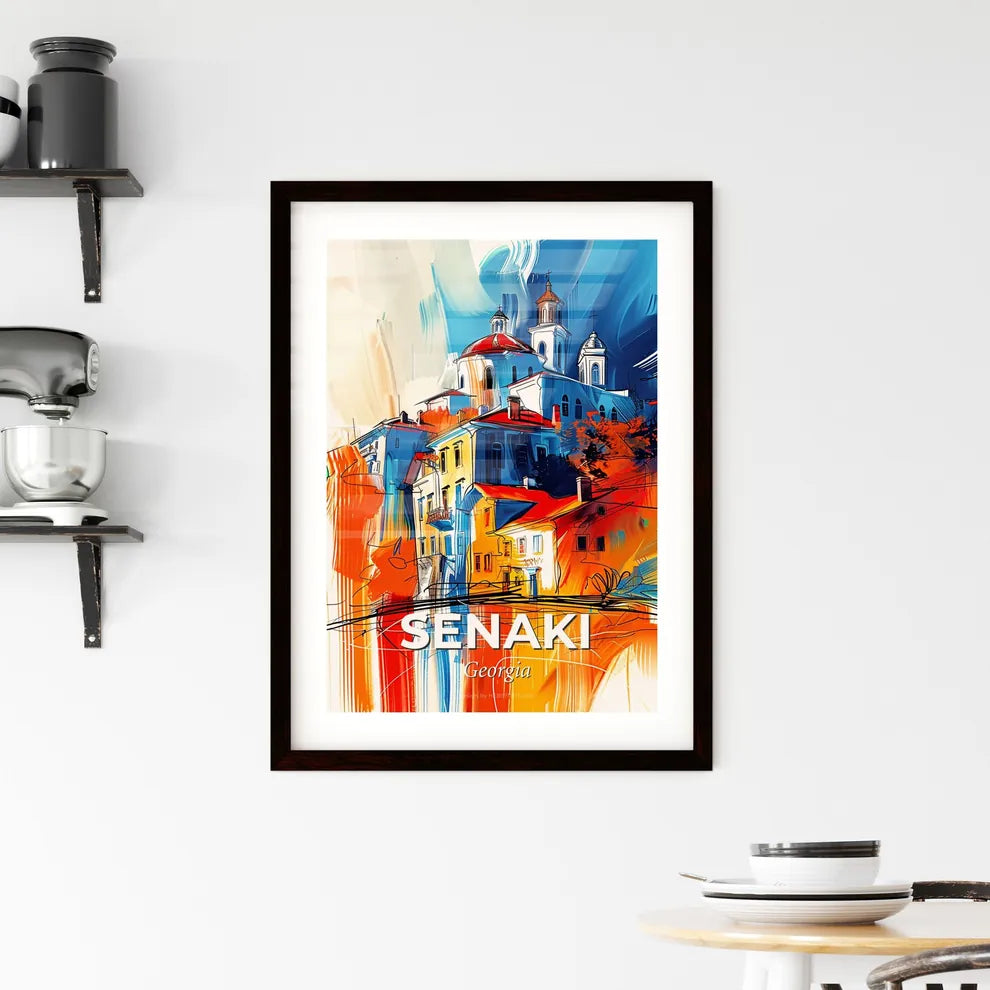 Vibrant Senaki, Georgia Framed Print