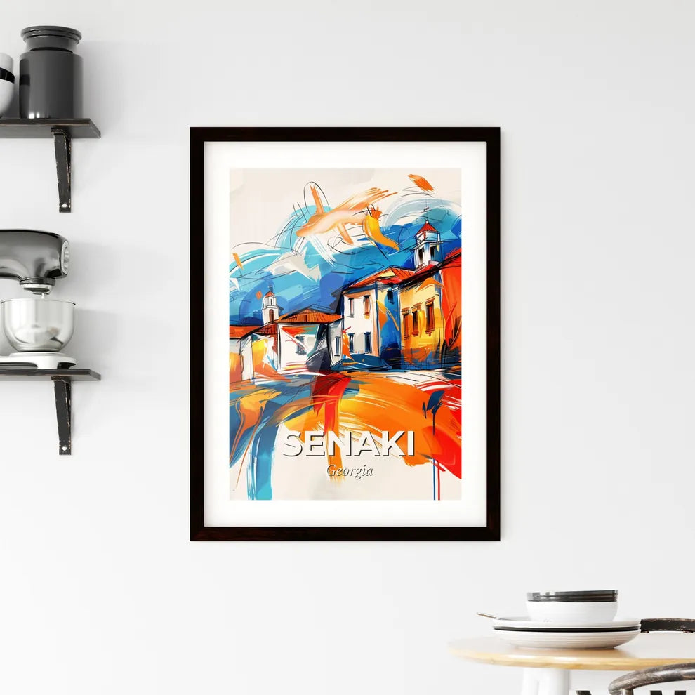 Vibrant Senaki, Georgia Framed Print