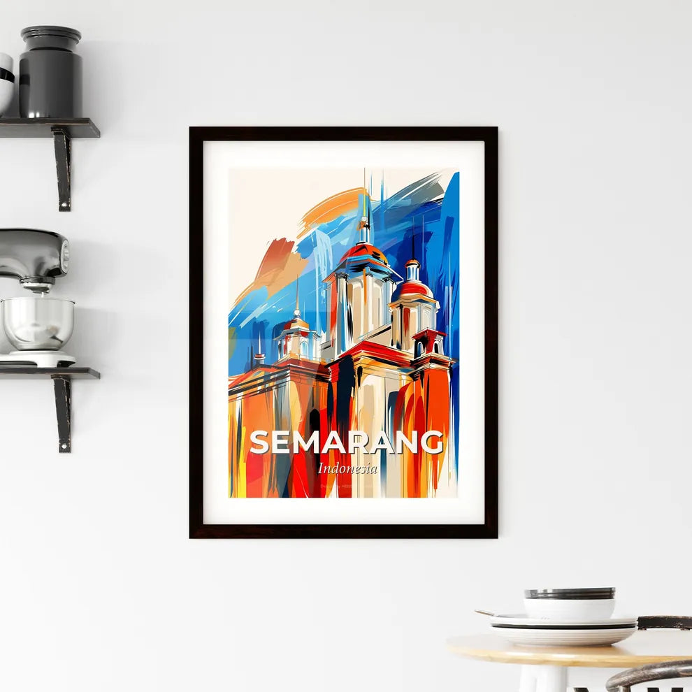 Vibrant Semarang, Indonesia Framed Print