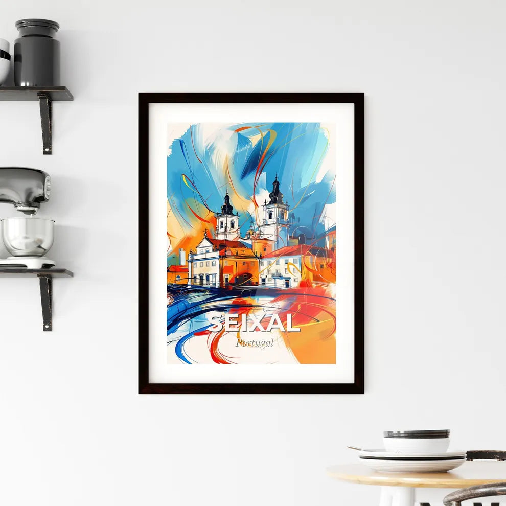 Vibrant Seixal, Portugal Framed Print