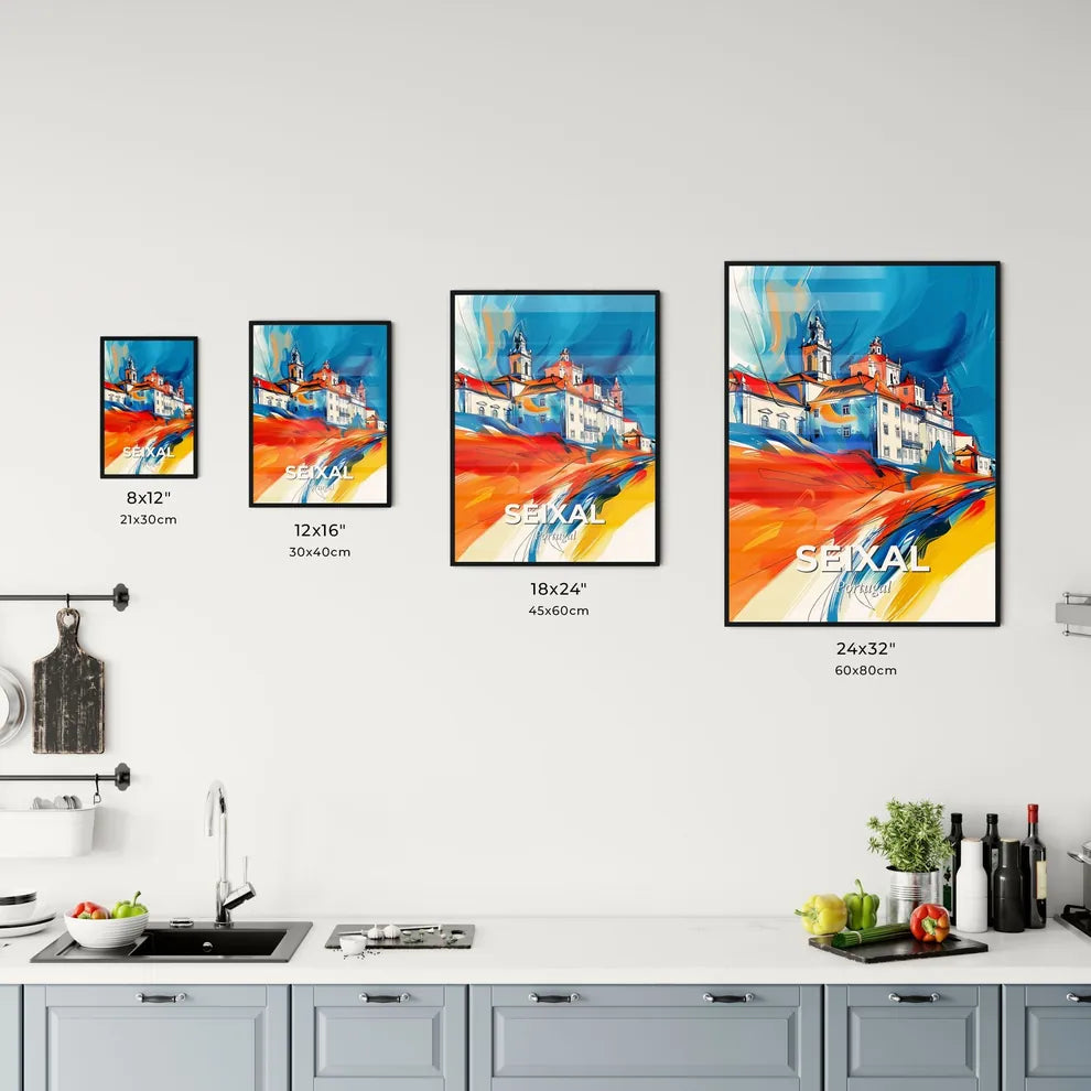 Vibrant Seixal, Portugal Kitchen Art