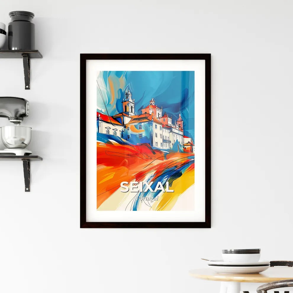Vibrant Seixal, Portugal Framed Print