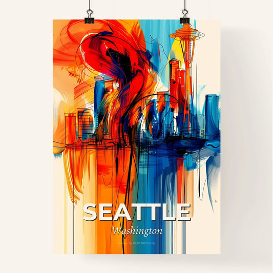 Vibrant Seattle, Washington Poster