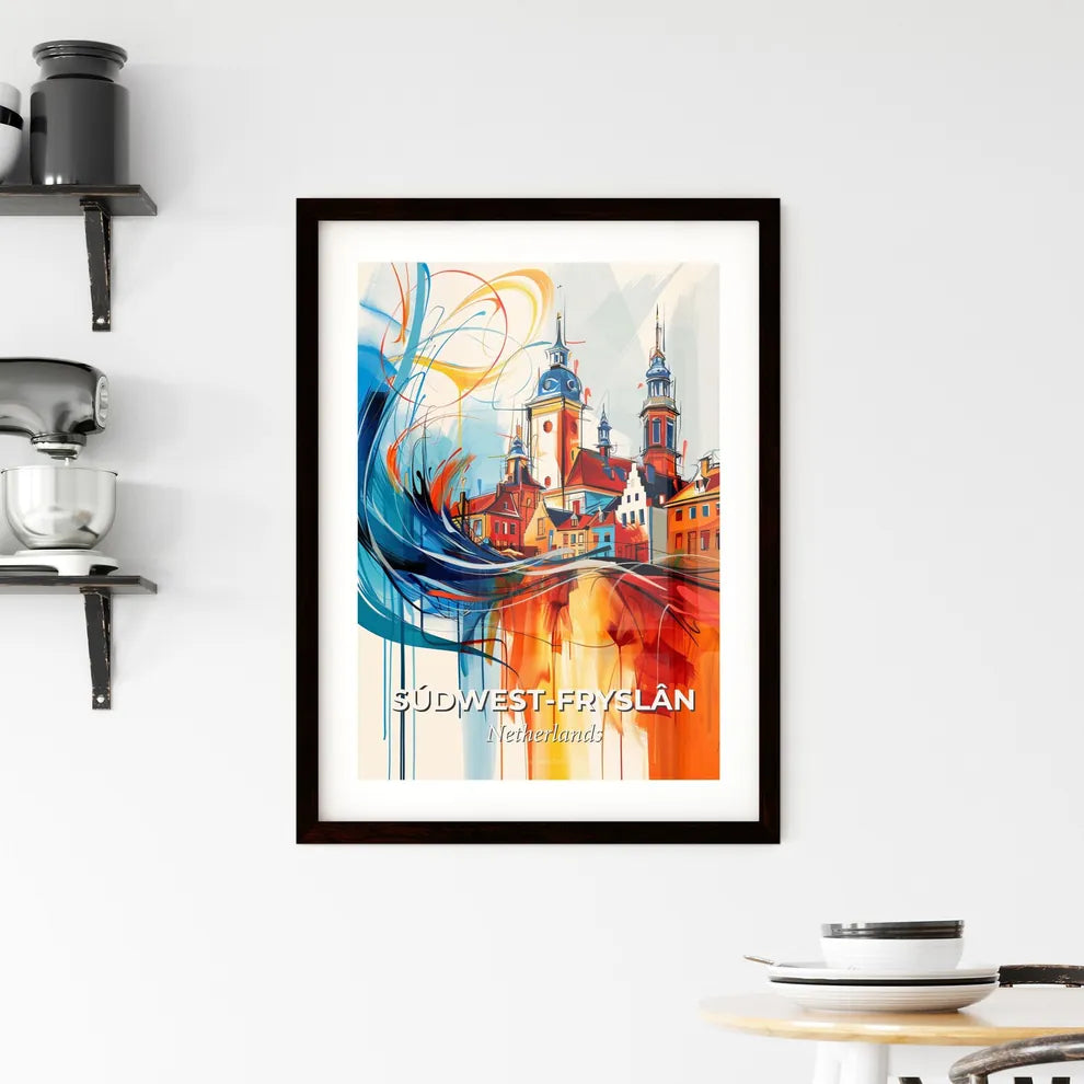 Vibrant Súdwes Framed Print