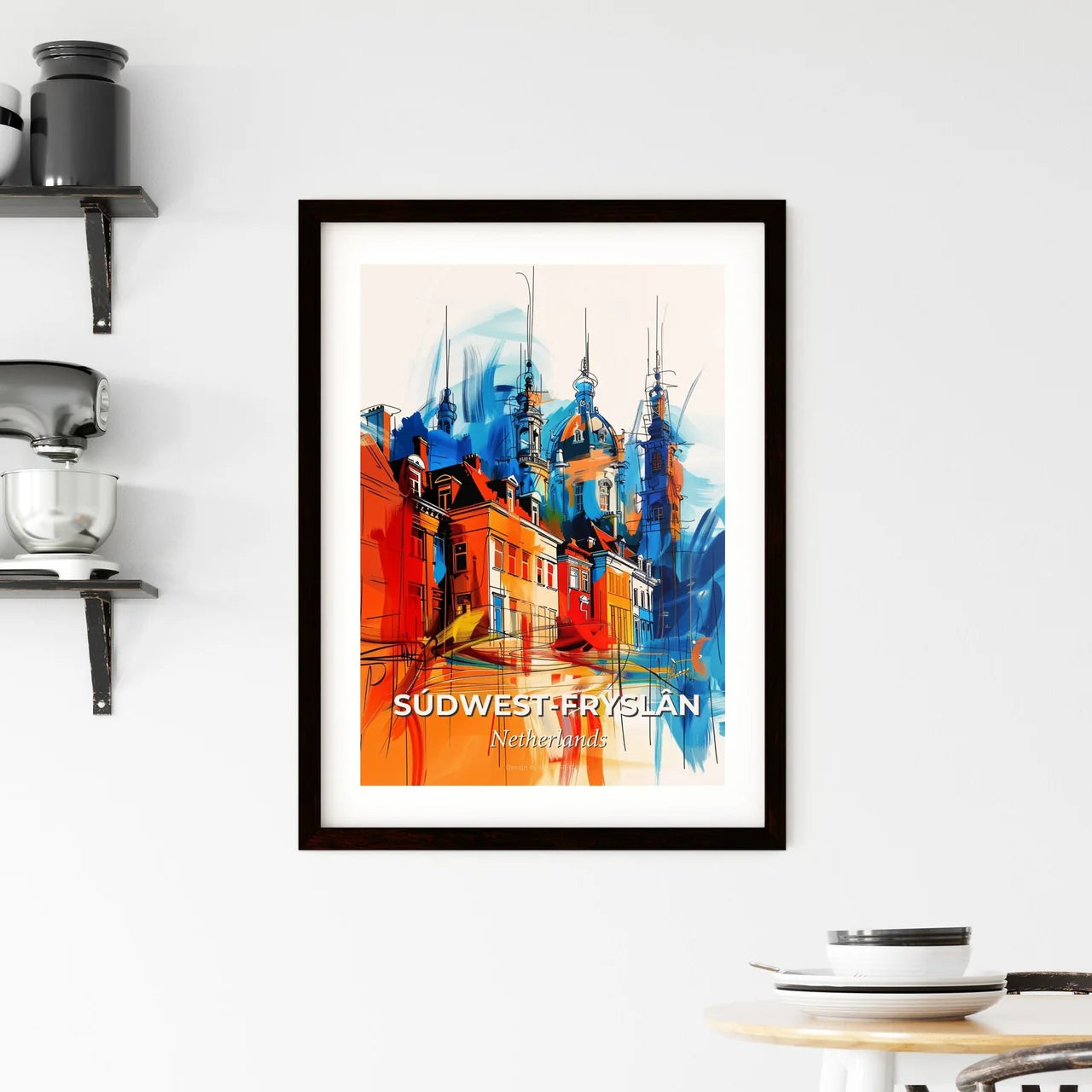 Vibrant Súdwes Framed Print