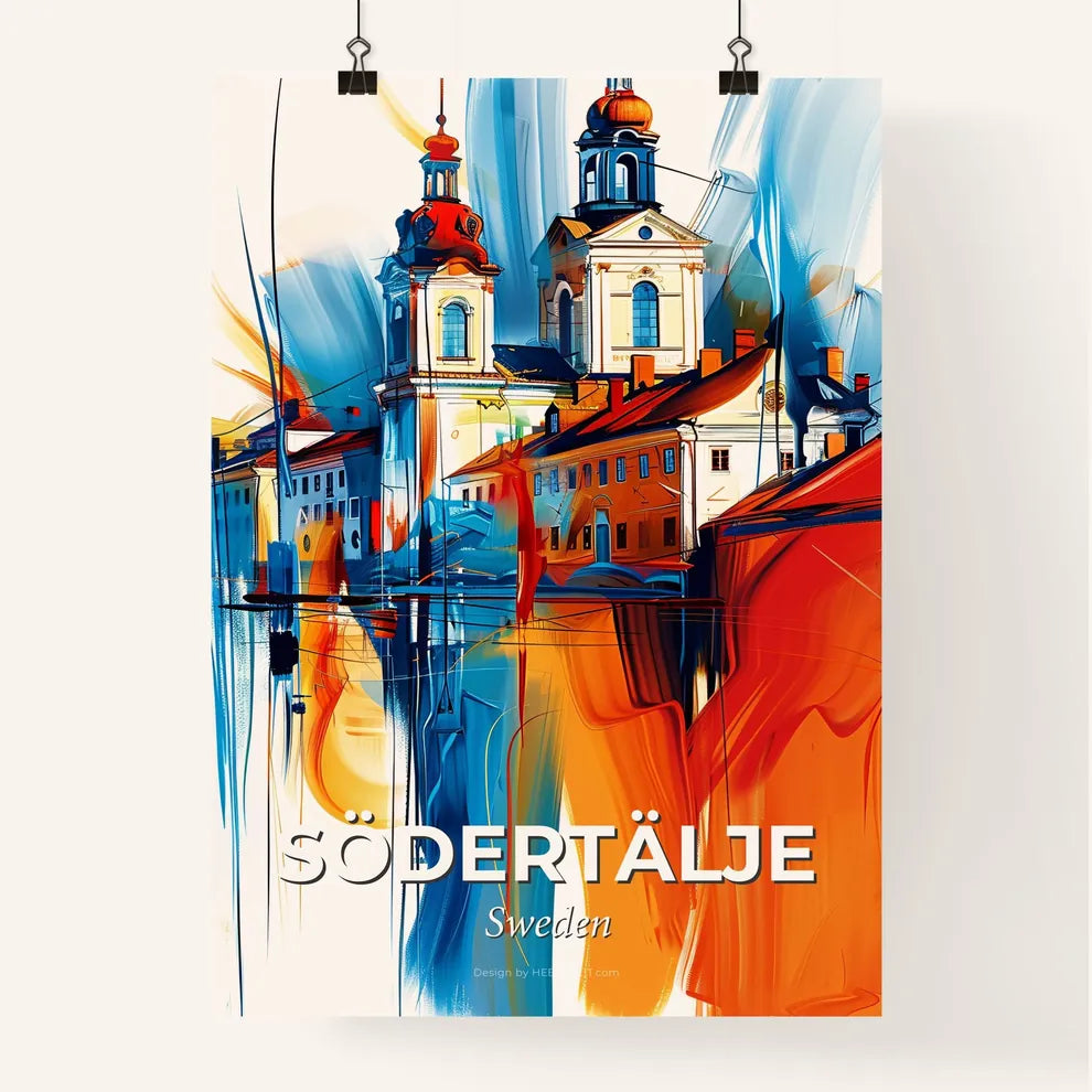 Vibrant Södertälje, Sweden Poster