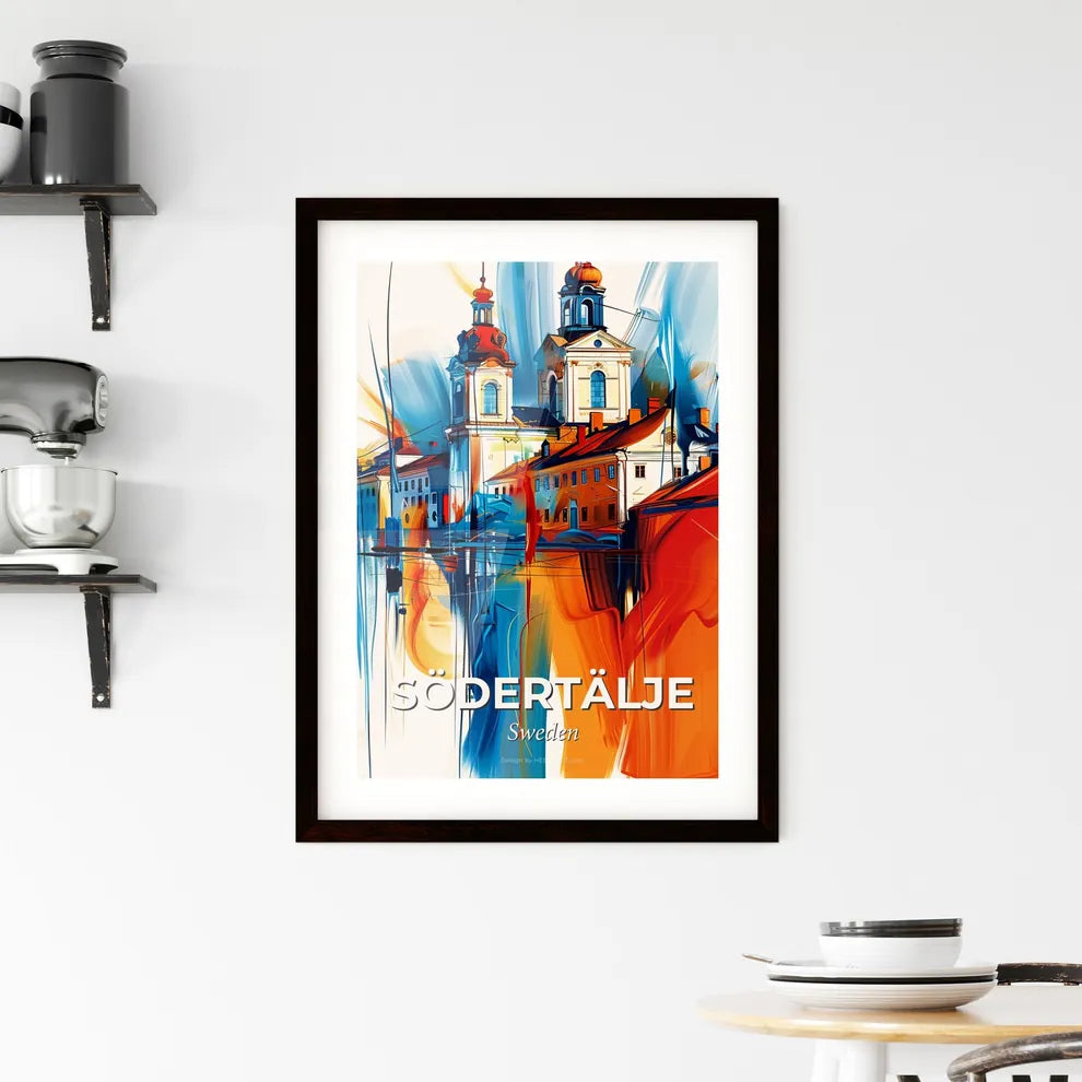 Vibrant Södertälje, Sweden Framed Print