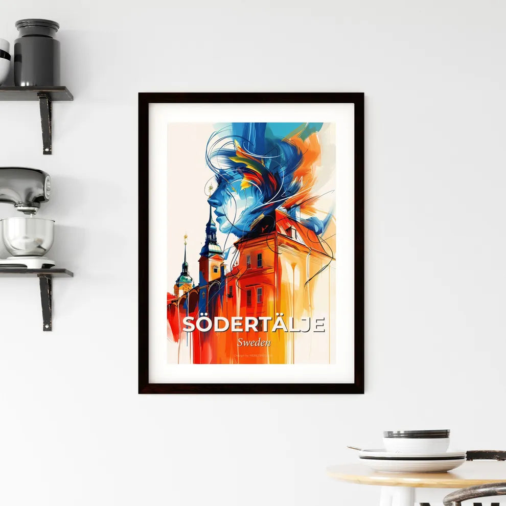 Vibrant Södertälje, Sweden Framed Print