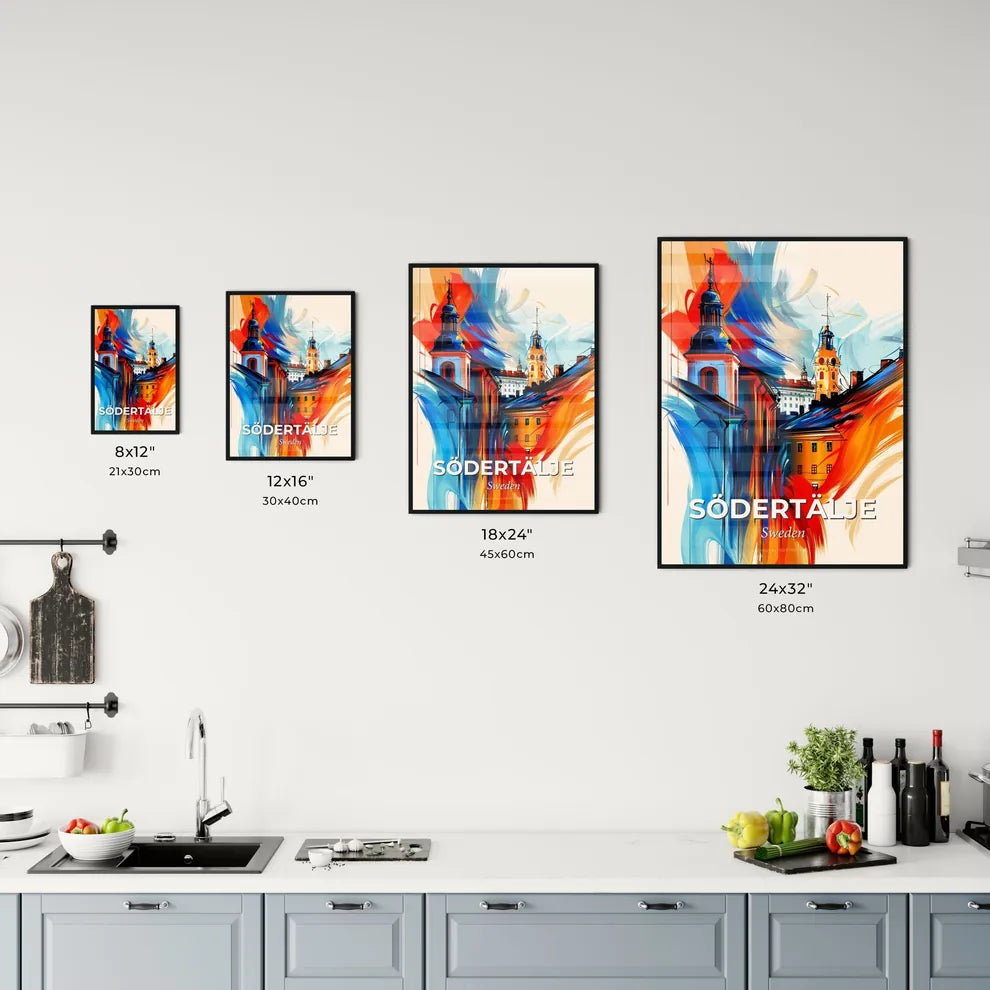 Vibrant Södertälje, Sweden Kitchen Art