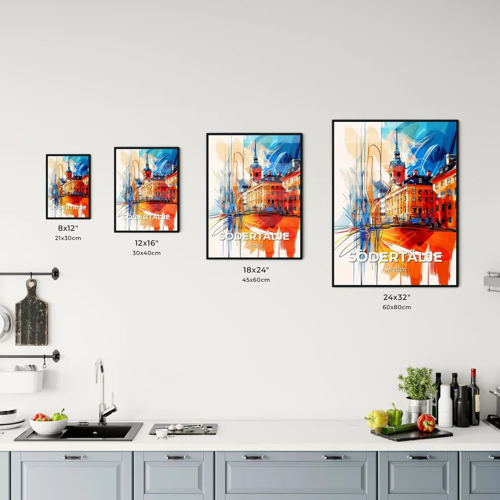 Vibrant Södertälje, Sweden Kitchen Art