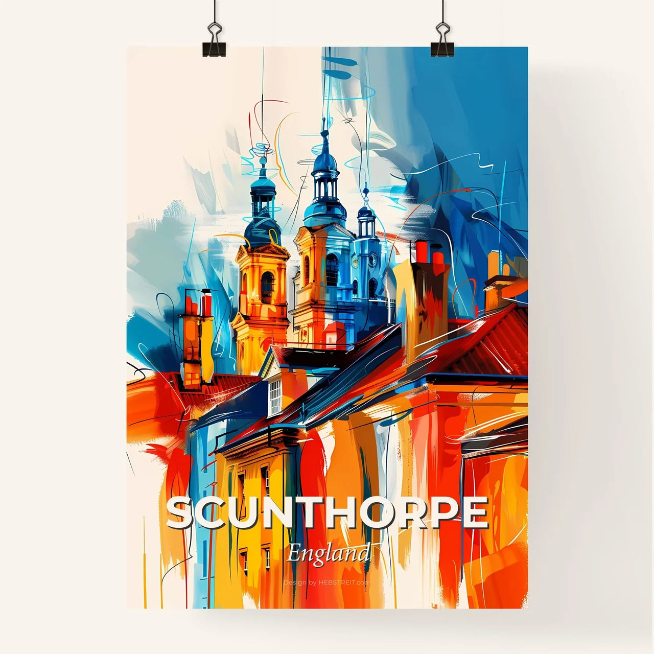 Vibrant Scunthorpe, England Poster