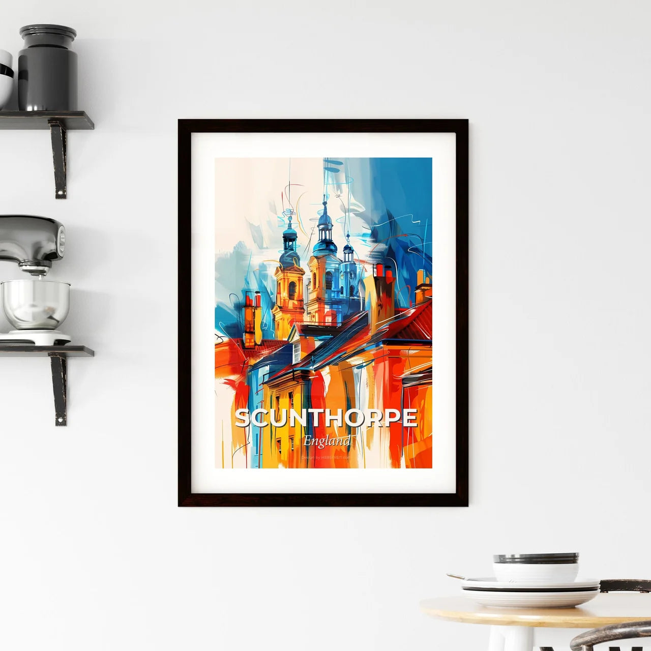 Vibrant Scunthorpe, England Framed Print
