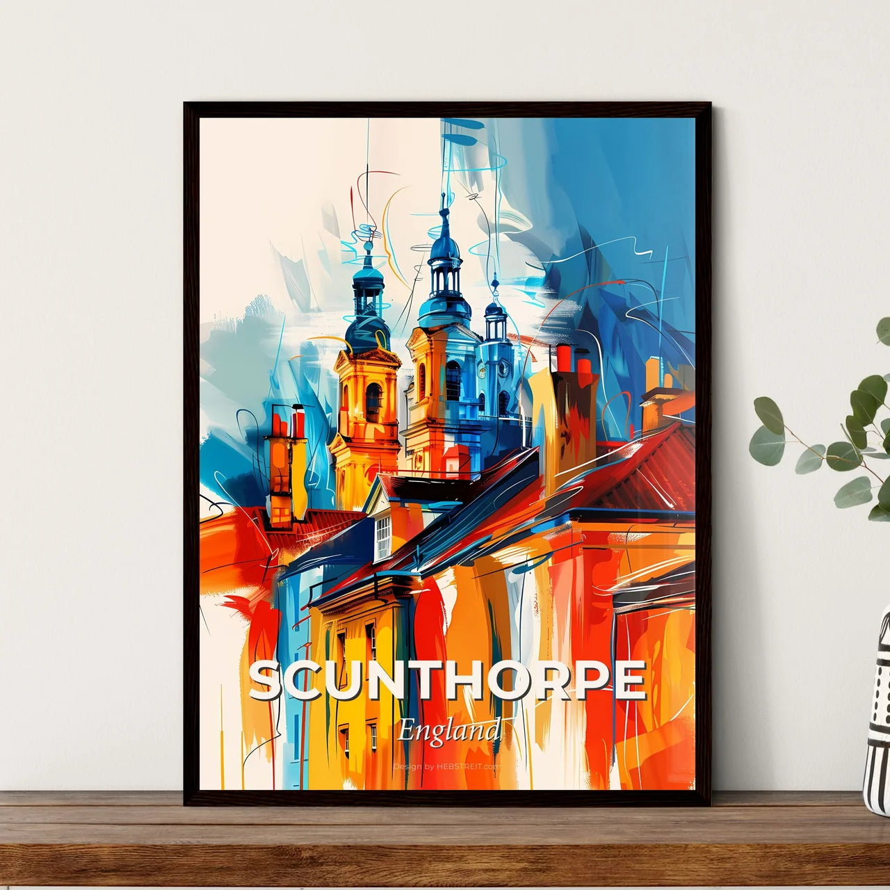 Vibrant Scunthorpe, England Art Print
