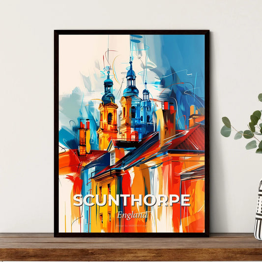 Vibrant Scunthorpe, England Art Print