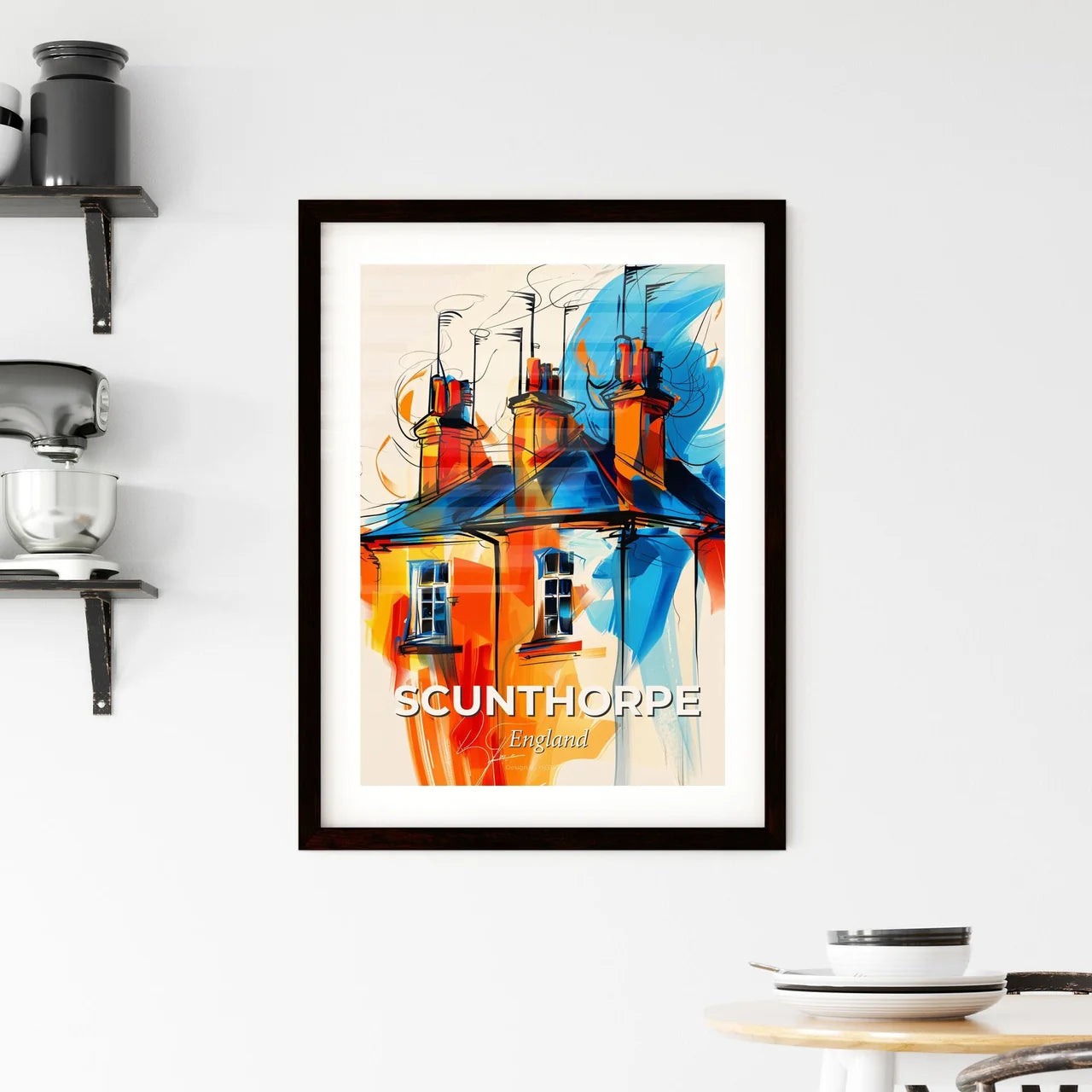 Vibrant Scunthorpe, England Framed Print