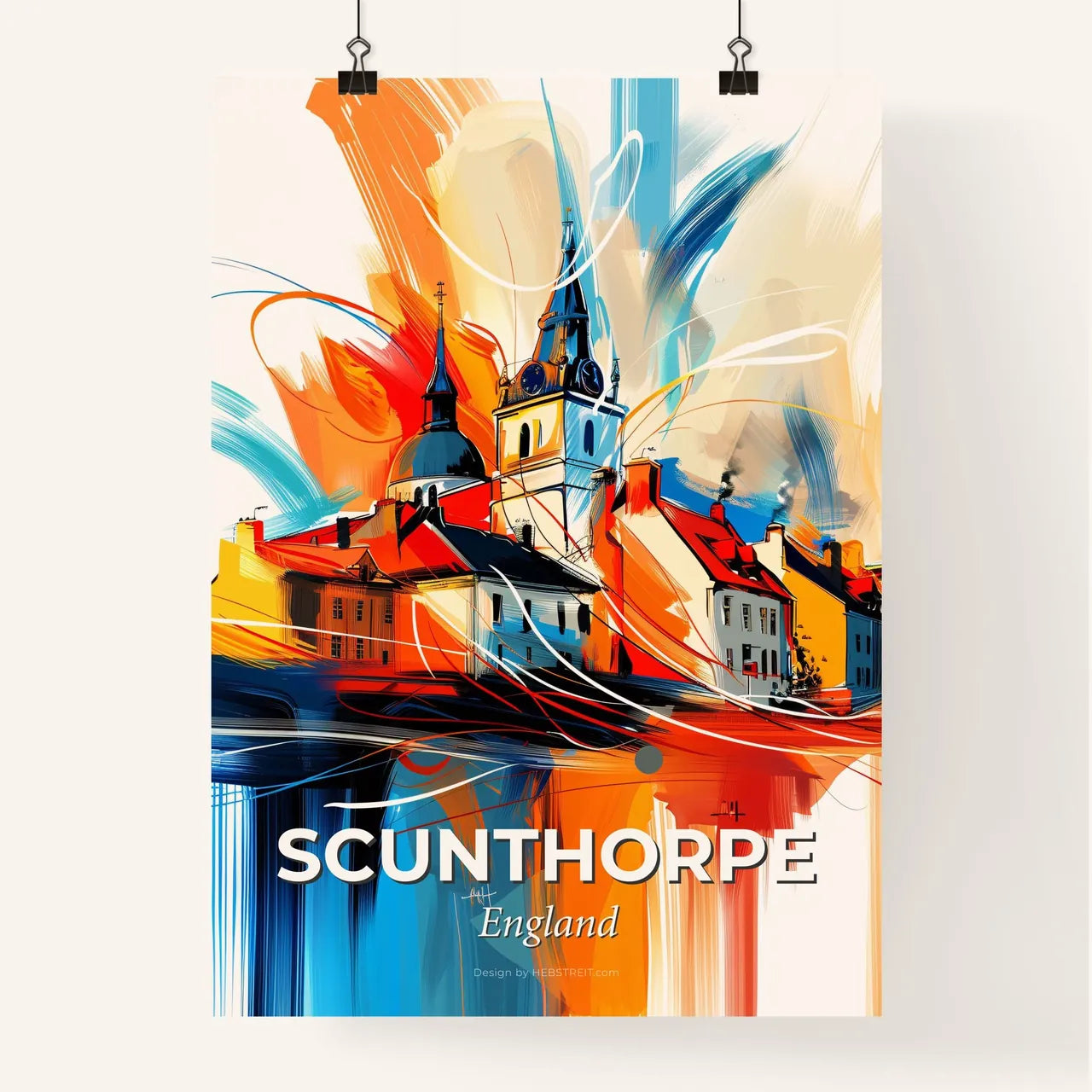 Vibrant Scunthorpe, England Poster