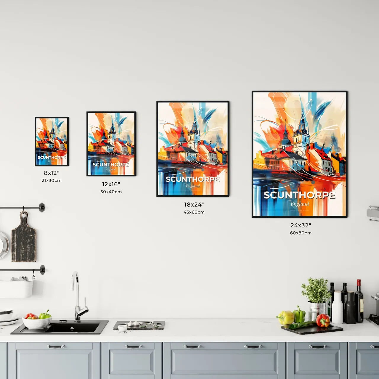 Vibrant Scunthorpe, England Kitchen Art