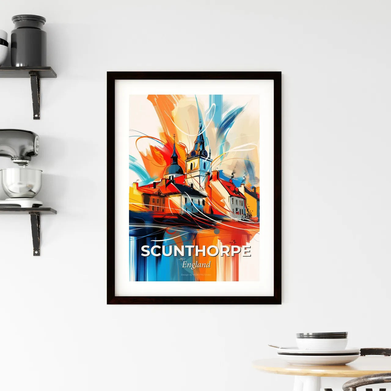 Vibrant Scunthorpe, England Framed Print