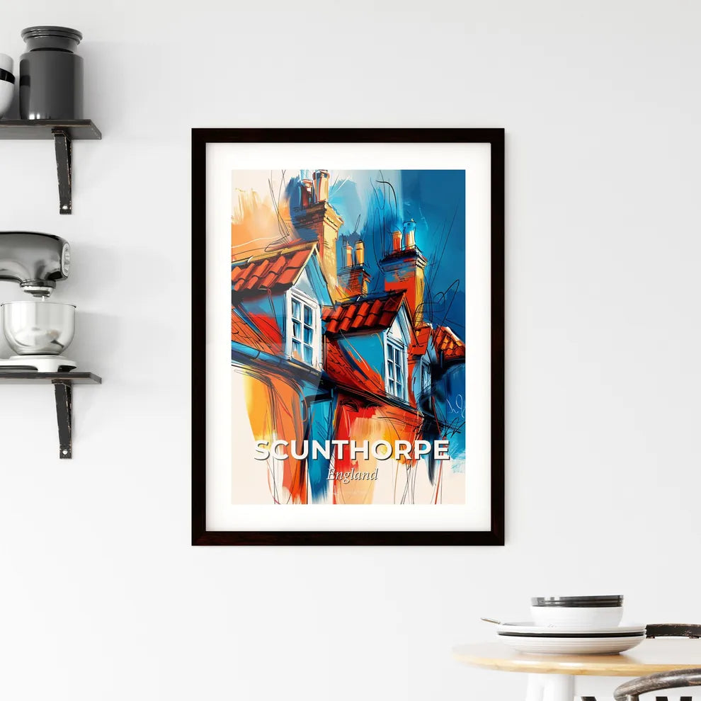 Vibrant Scunthorpe, England Framed Print