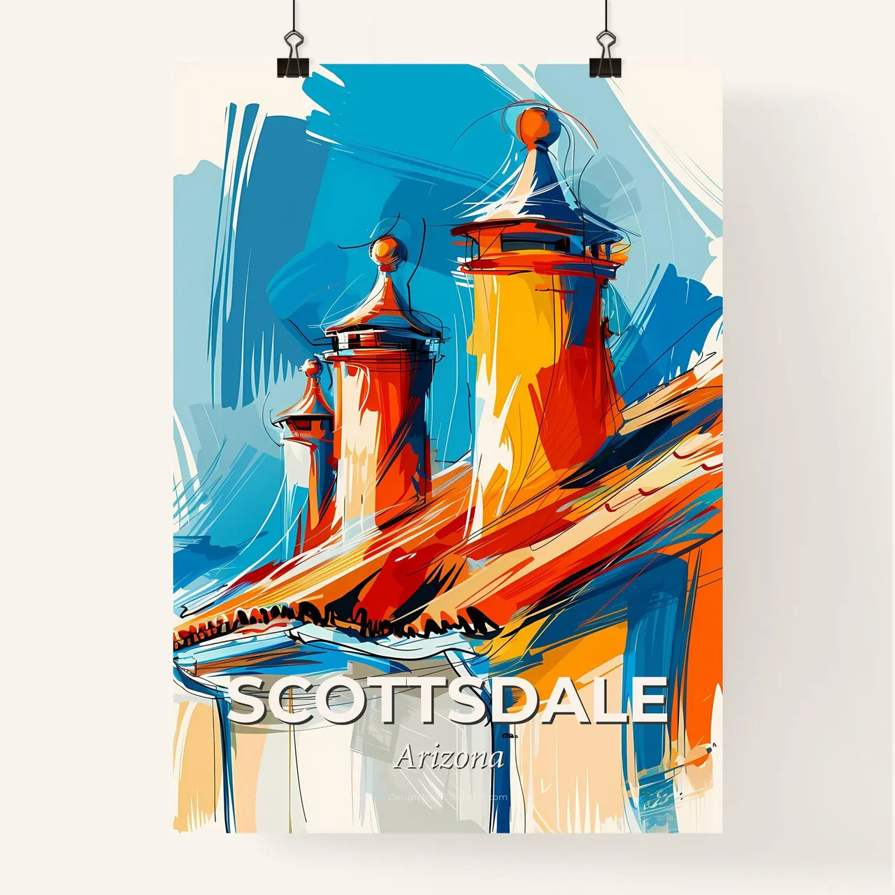 Vibrant Scottsdale, Arizona Poster