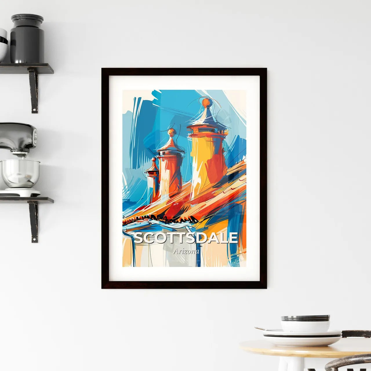 Vibrant Scottsdale, Arizona Framed Print