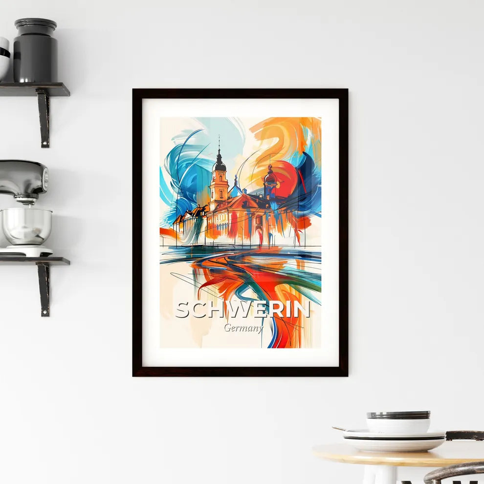 Vibrant Schwerin, Germany Framed Print