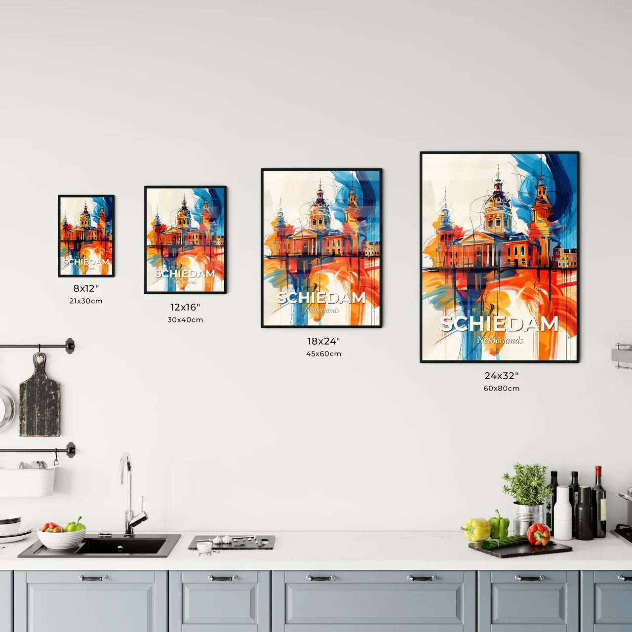 Vibrant Schiedam, Netherlands Kitchen Art