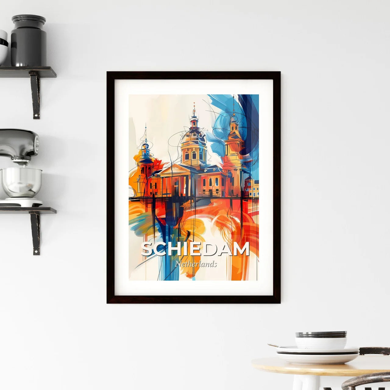 Vibrant Schiedam, Netherlands Framed Print