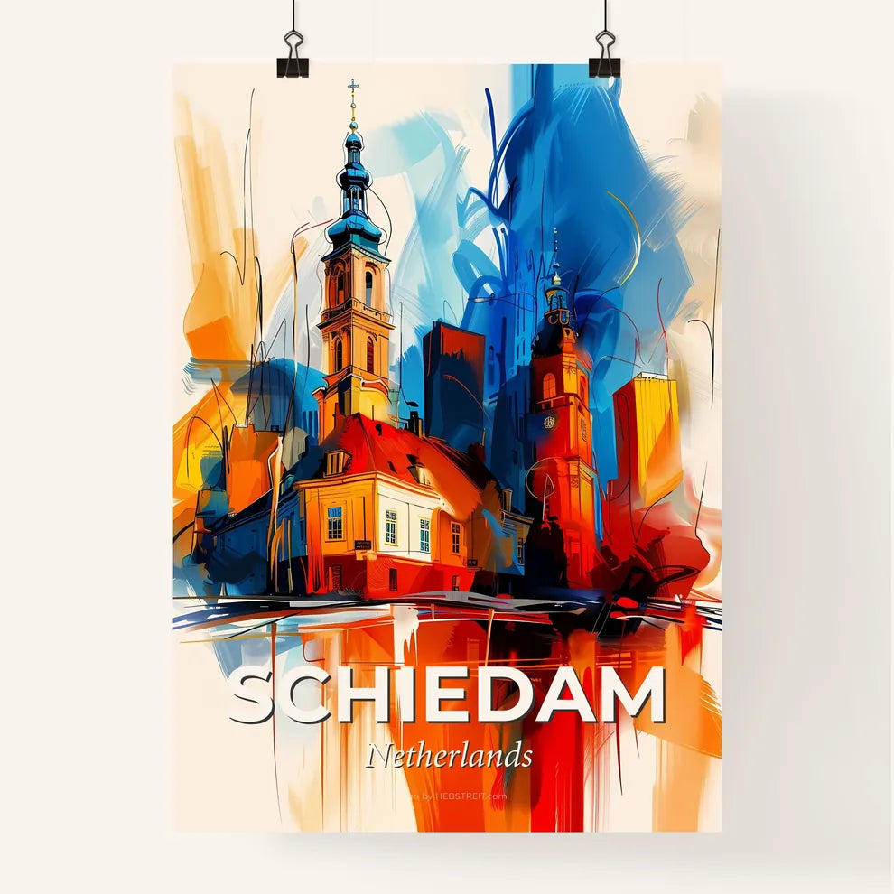 Vibrant Schiedam, Netherlands Poster