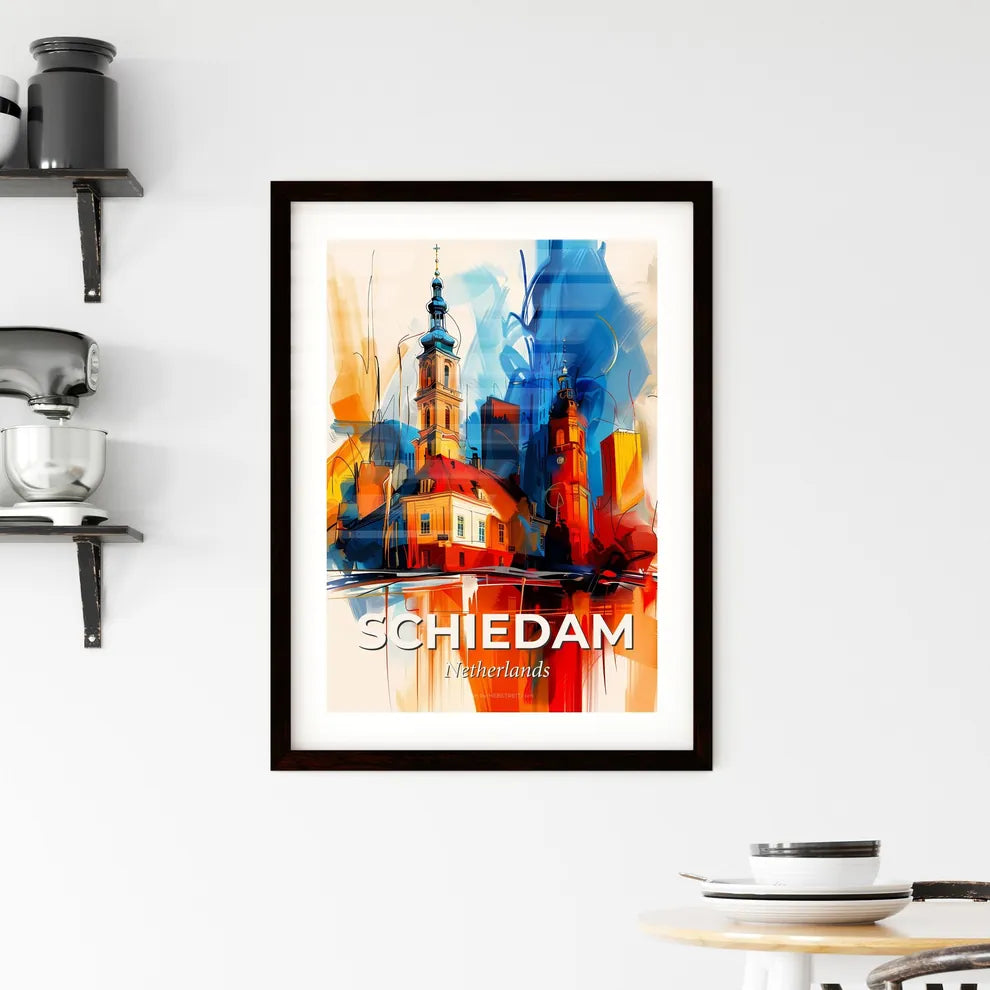 Vibrant Schiedam, Netherlands Framed Print